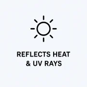 Reflects Heat & UV Rays